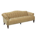 Contemporary Tufted Fabric Sofa Set